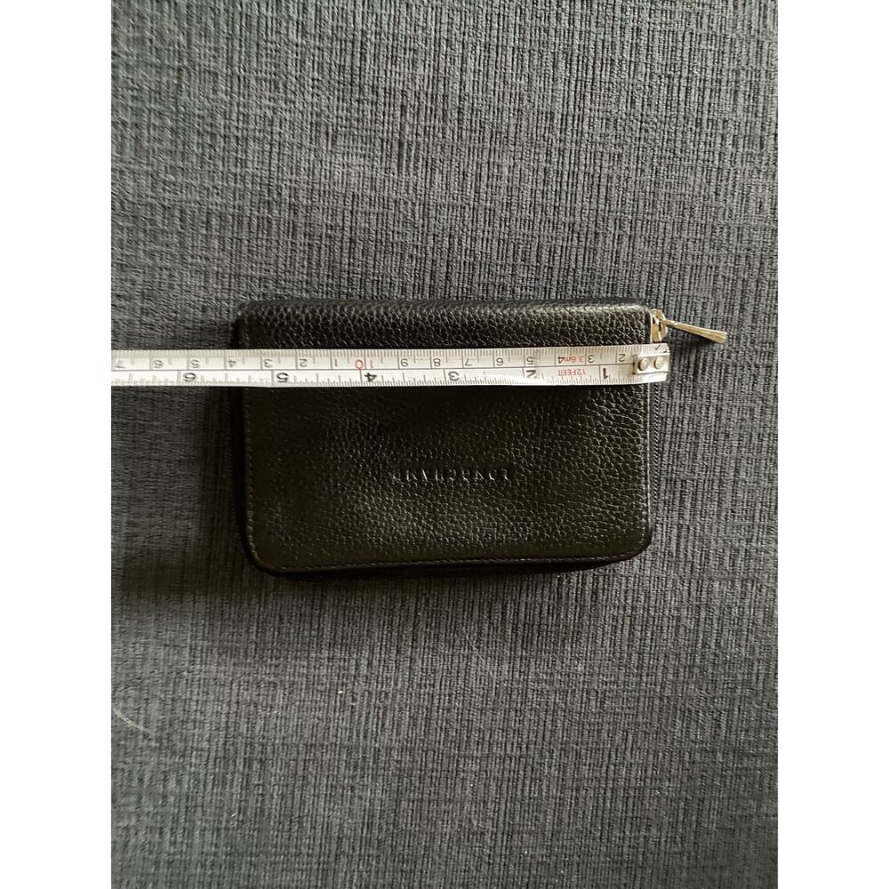 Longchamp Black Pebbled Leather Coin/Card Case - PERFECT CONDITION - Picture 4 of 5